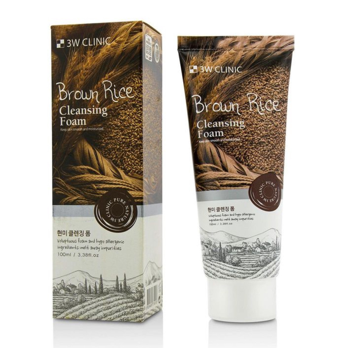 3W Clinic Brown Rice Cleansing Foam 100ml