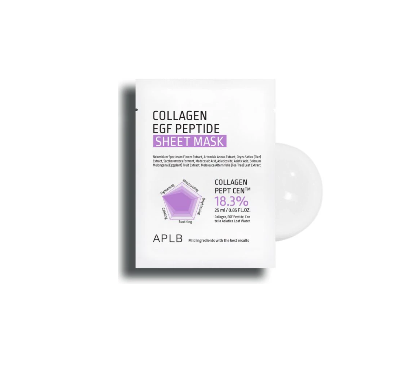 APLB Collagen EGF Peptide Sheet Mask 25 ml