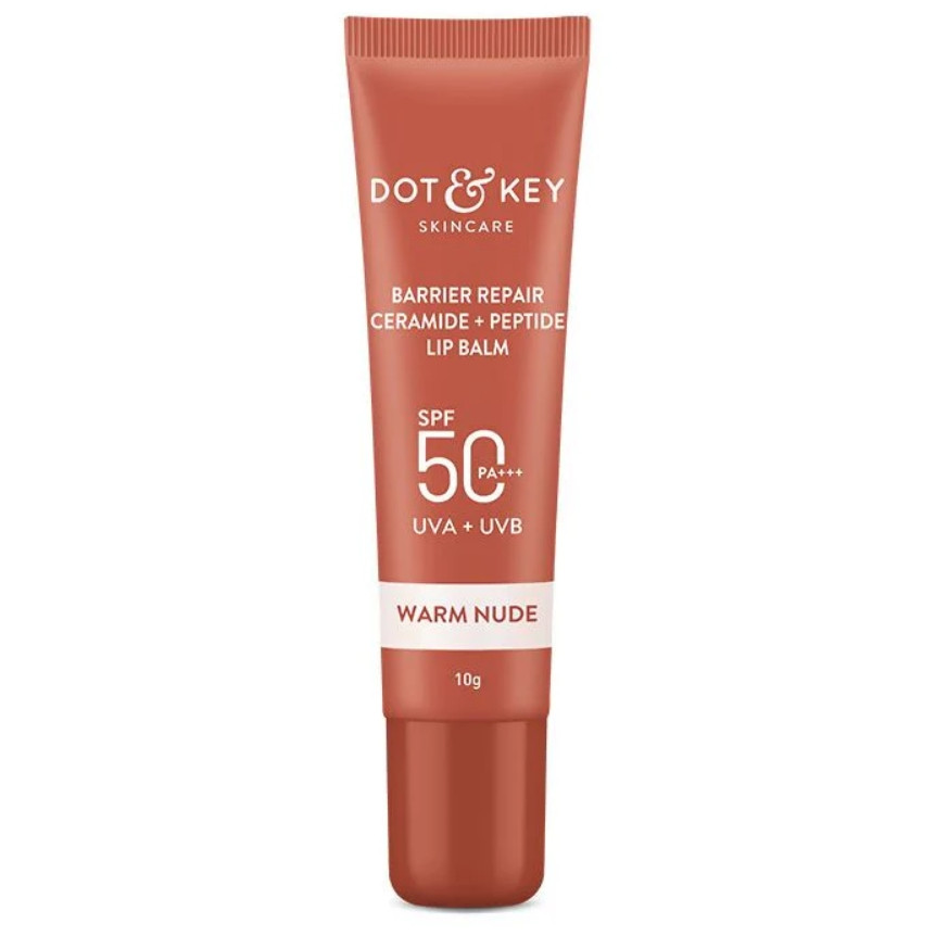 Dot & Key SPF 50 Ceramide & Peptide Lip Balm Warm Nude 10g