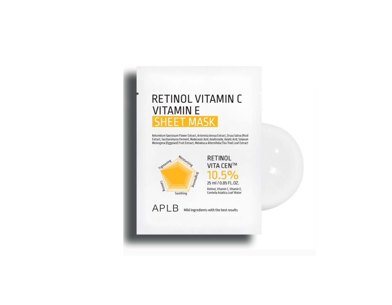 APLB Retinol Vitamin C Vitamin E Sheet Mask 25 ml